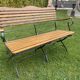 Banc de jardin vintage fer forgé et bois