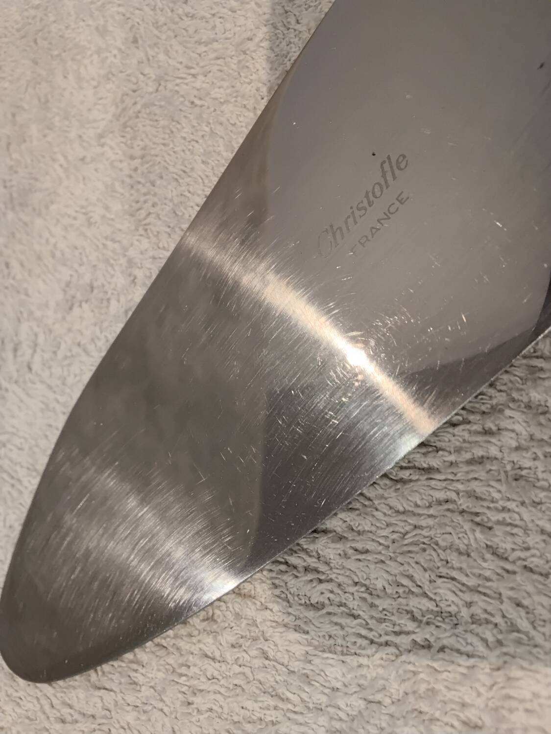 Silver-plated metal pie server, Christofle silversmith, Albi