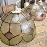 Suspension en nacre arlequin vert