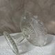 Etched glass fruit bowl