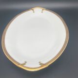 Oval flat Limoges golden tower