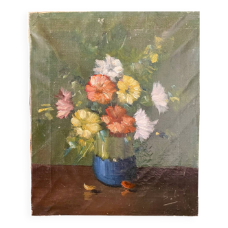Antique flower painting