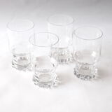 4 verres à whisky hauts en cristal