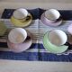 4 cups and saucers Moulin des Loups