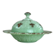 Jade green opaline bonbonnière