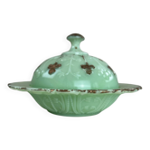 Jade green opaline bonbonnière