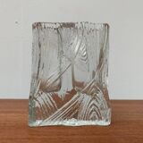 Vintage Glass Block Vase