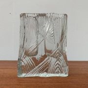Vintage Glass Block Vase