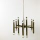 Vintage Sciolari candle chandelier made from chrome, 1970s