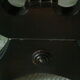 Lyre leg stool with storage, lion paw feet, English style.