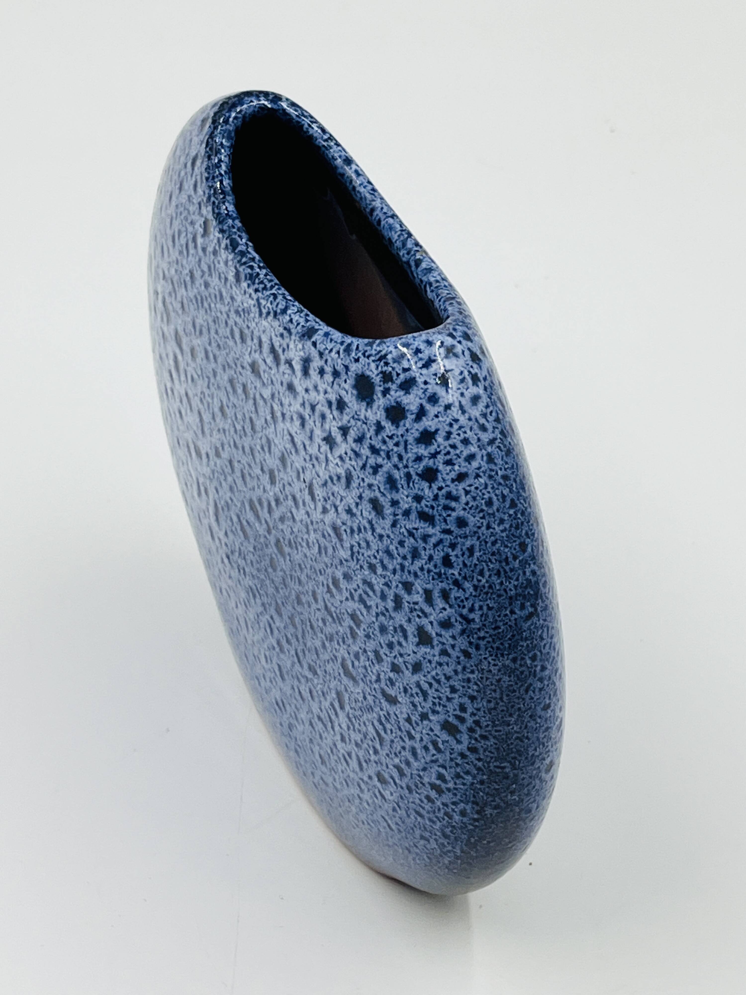Maredsous ceramic pebble vase by Antonio Lampecco