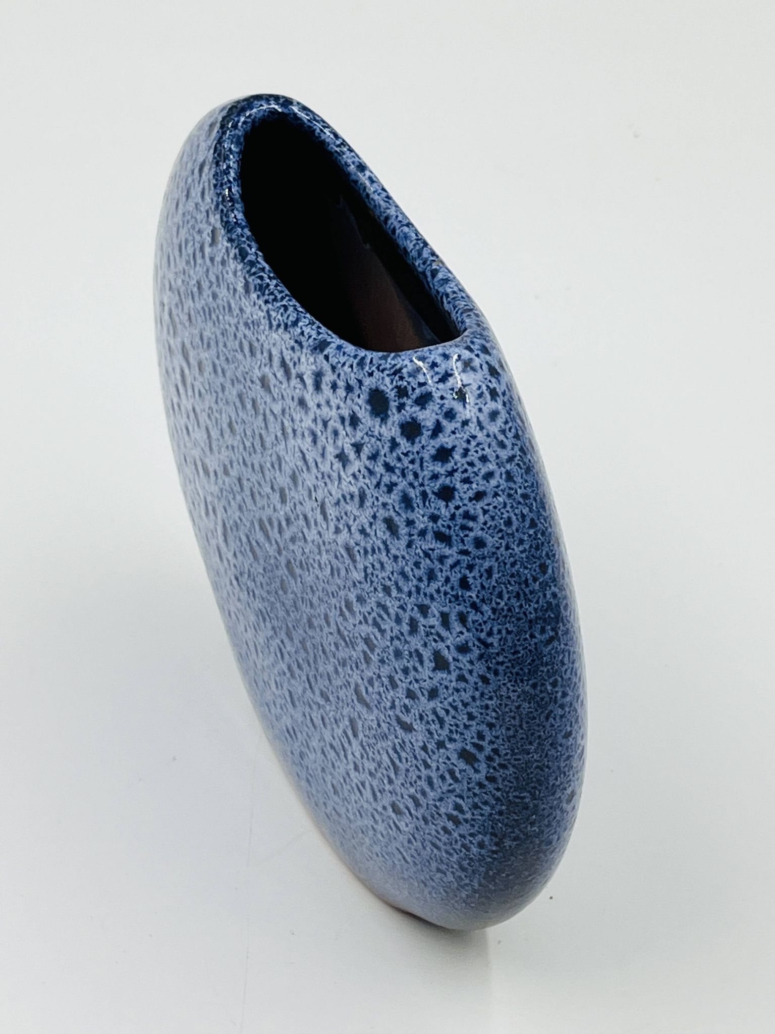 Maredsous ceramic pebble vase by Antonio Lampecco