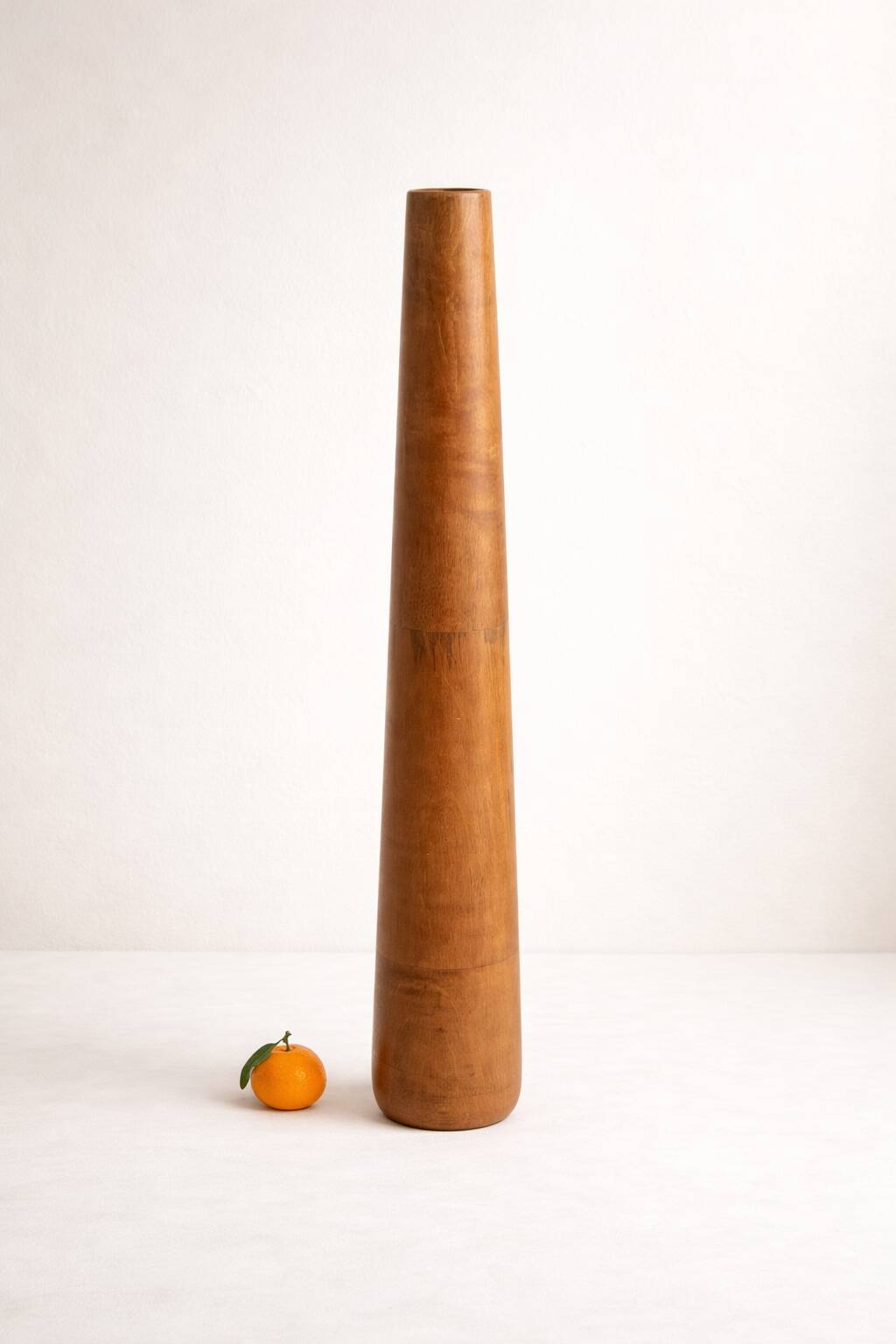 Large vase made of exotic wood
