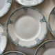 Assiettes plates en faïence ancienne St Amand