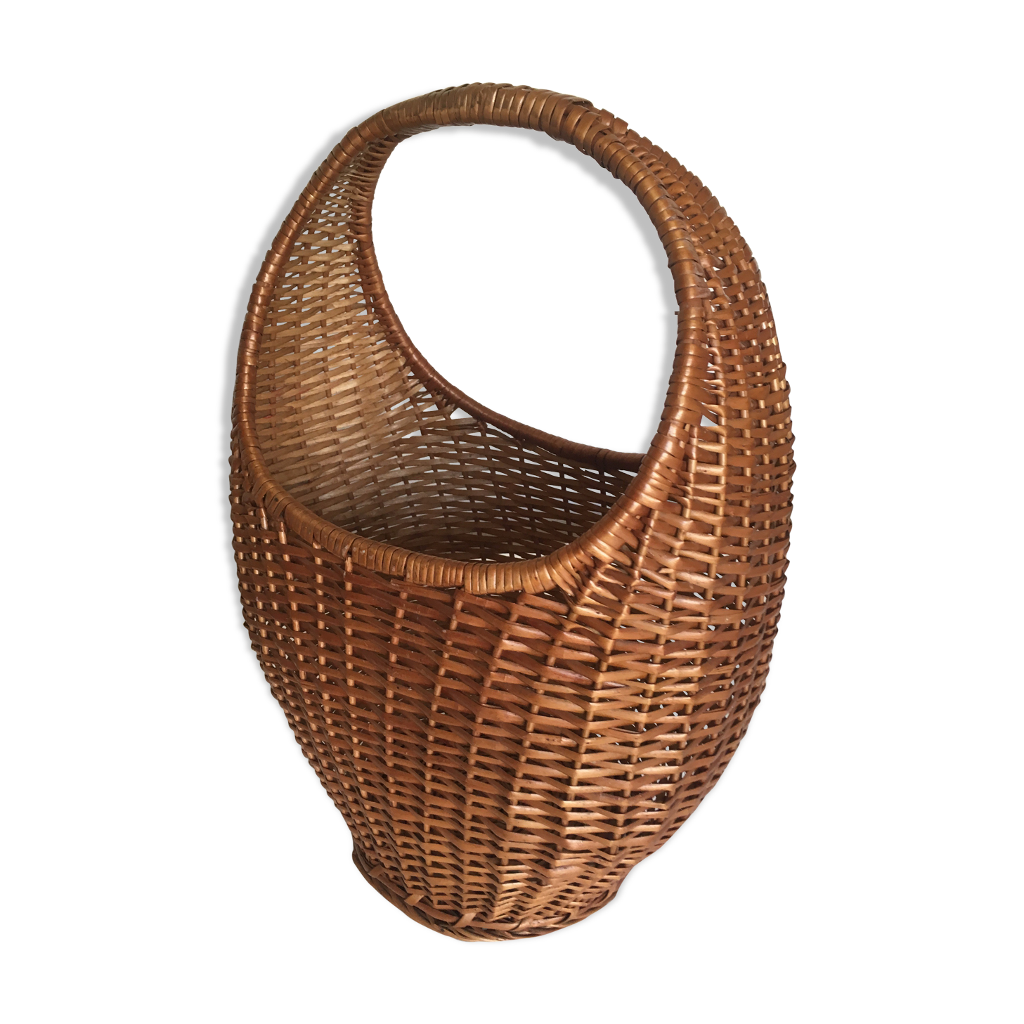 Wicker basket 1960s 45cm