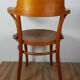 Old curved wooden armchair, 1930/1950. 78x58x48 cm.
