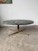 Green marble coffee table with brass by Michel Kin for Arflex.