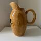 Vallauris Grandjean Jourdan pitcher with wood effect, 1950
