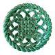 Braided earthenware basket