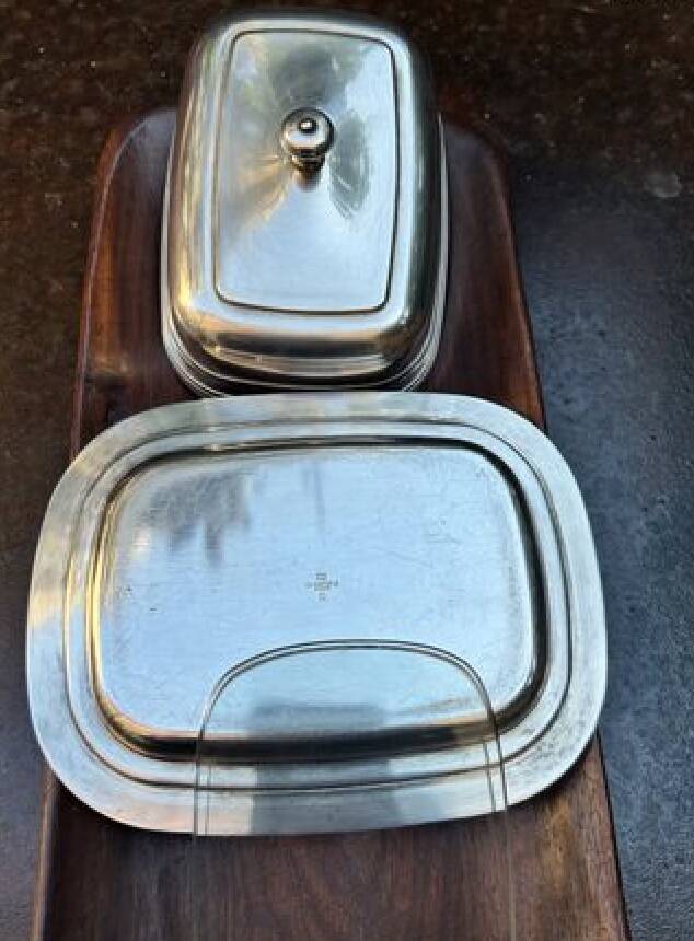 Christofle butter dish model Albi