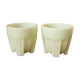 Duo de coquetiers Art-déco en opaline