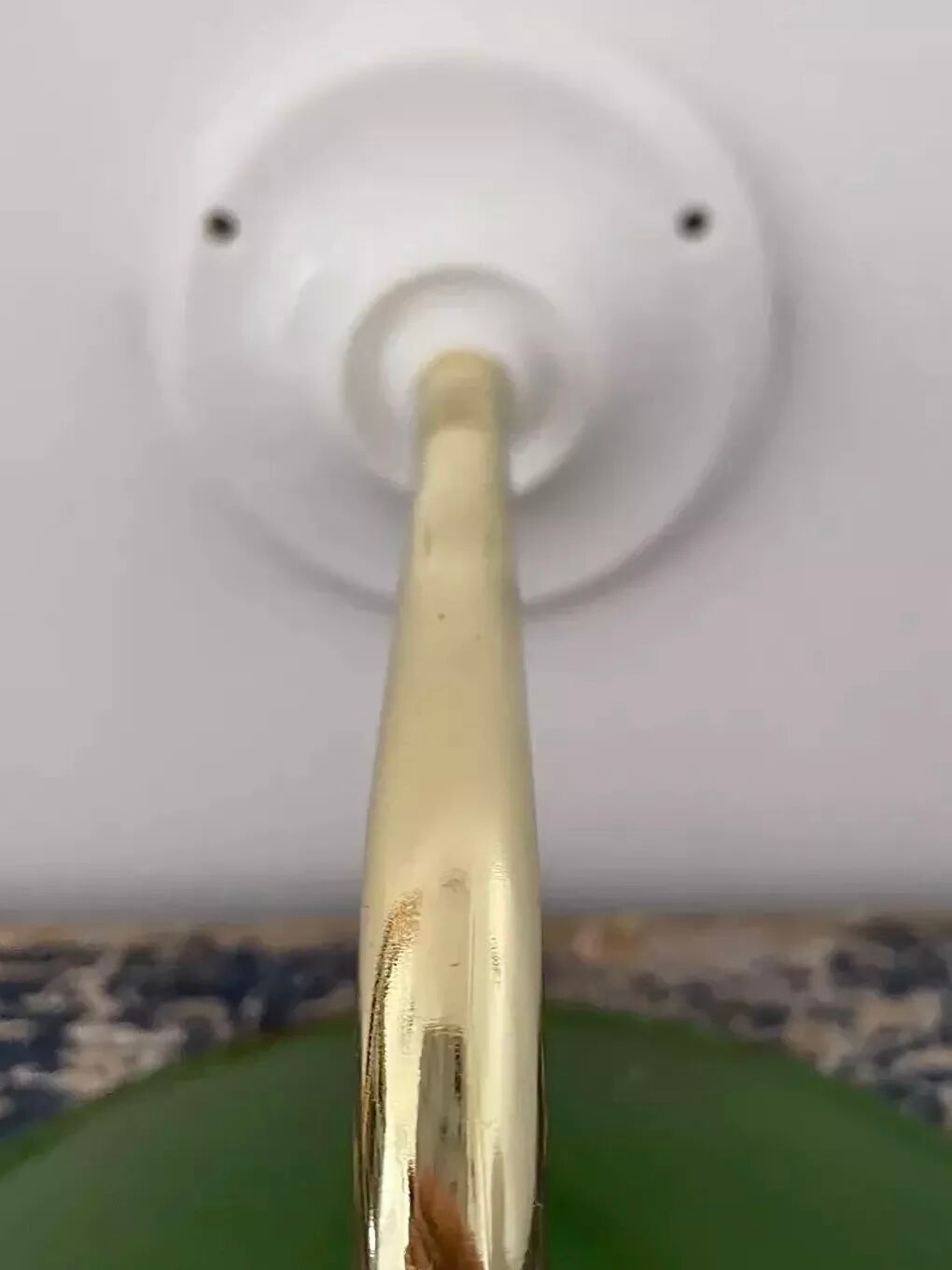 New electrified green enamelled sheet wall lamp