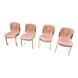 Set of 4 vintage 70s Cidue chairs