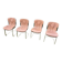 Lot 4 chaises Cidue  vintage 70's