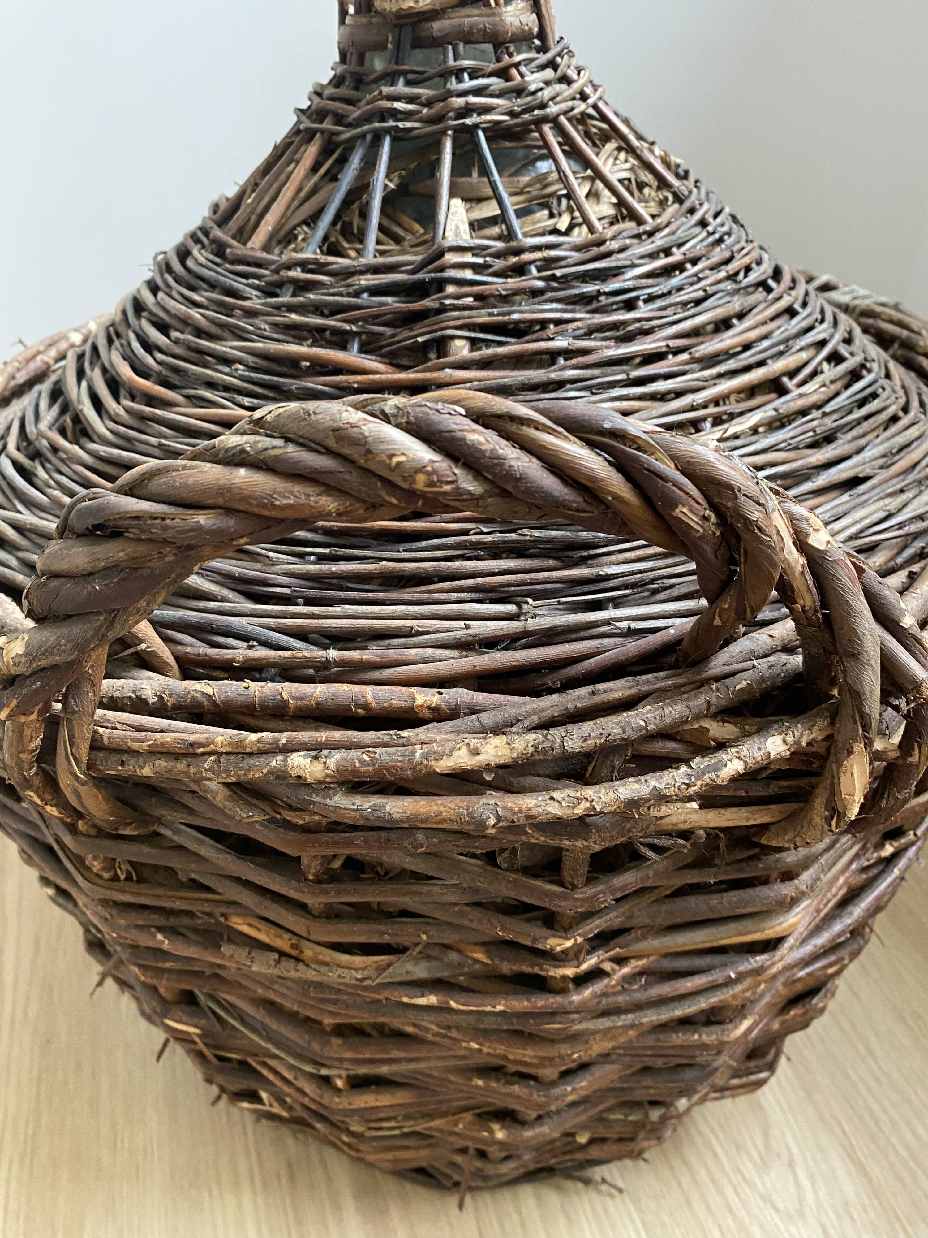 Dame Jeanne in her vintage wicker case