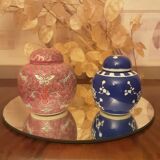 Set 2 vintage porcelain boxes