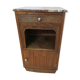 Art déco in massive walnut bedside table
