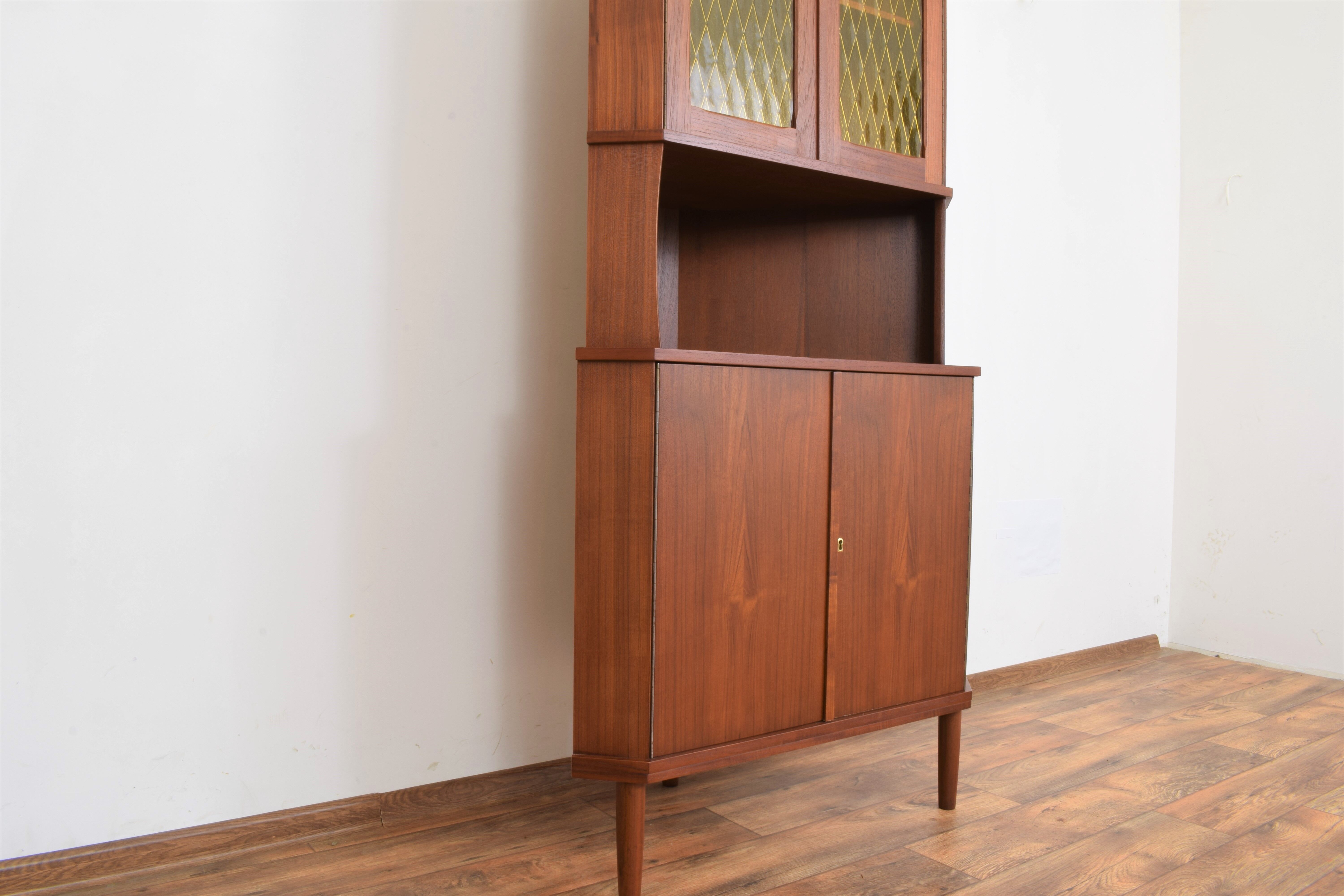 Danish teak corner cabinet