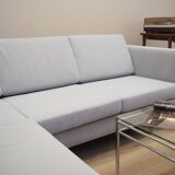 Grey corner sofa, Danish design, 1990s, production: Denmark