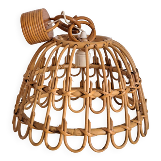 Vintage bamboo pendant light