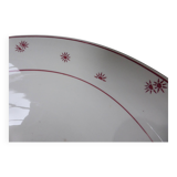 Vintage salad bowl on pedestal Digoin Sarreguemines model Andree