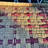 70s rattan tray