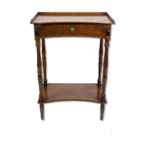Crossbow Side Table in Louis-Philippe Style – Blonde Walnut, 19th Century