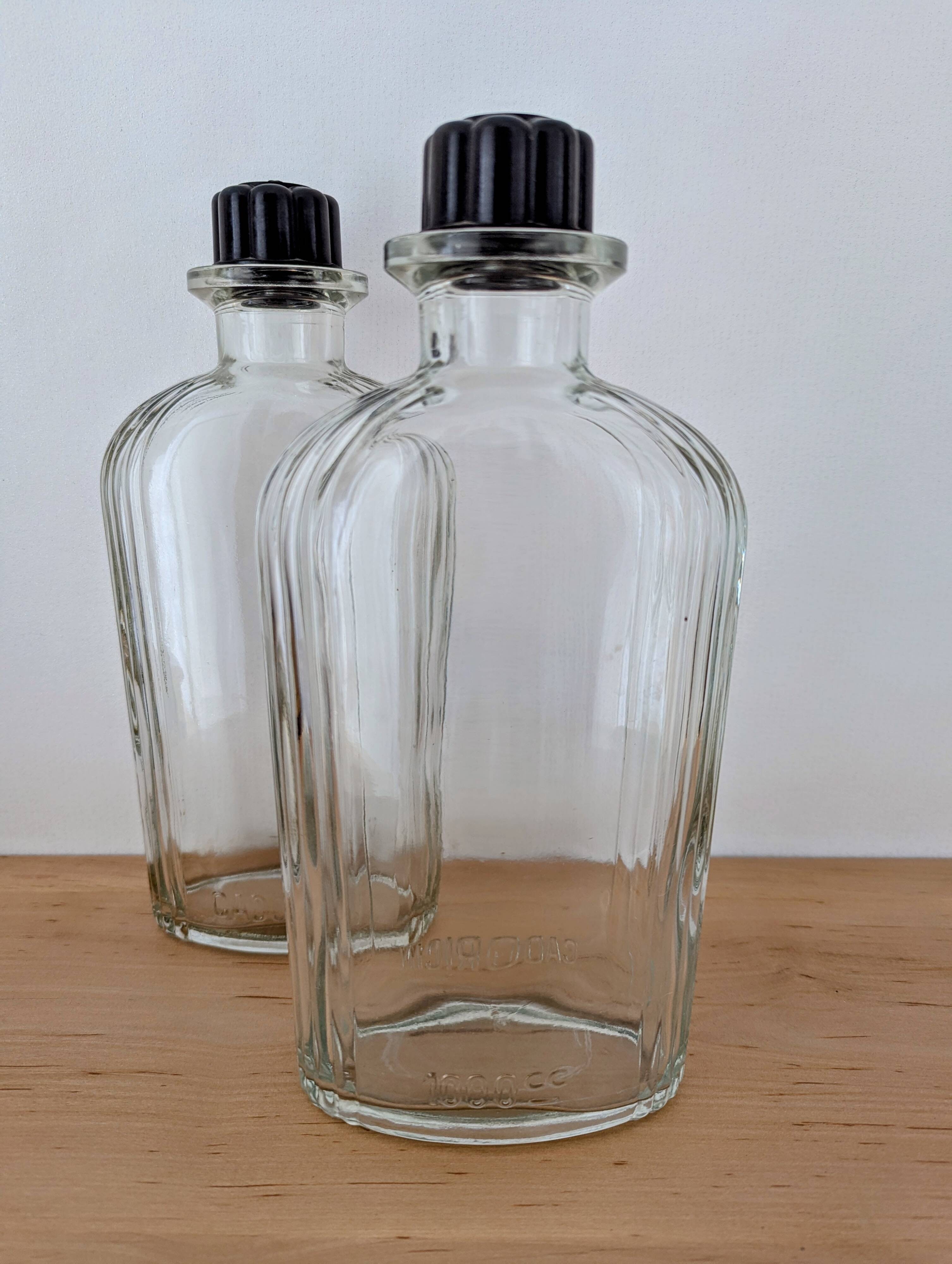 2 antique Art Deco Cadoricin pharmacy bottles 1L
