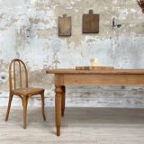 Solid wood farmhouse table