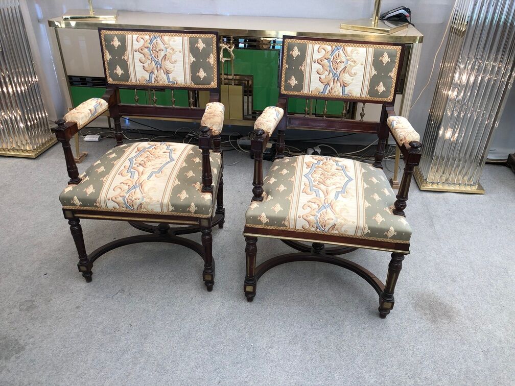 Pair of nineteenth century armchairs