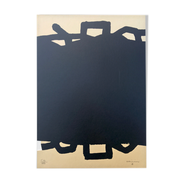 Original lithograph with cutout by Eduardo CHILLIDA, Untitled, 1999