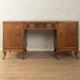 Elegant Art Deco desk with curved legs