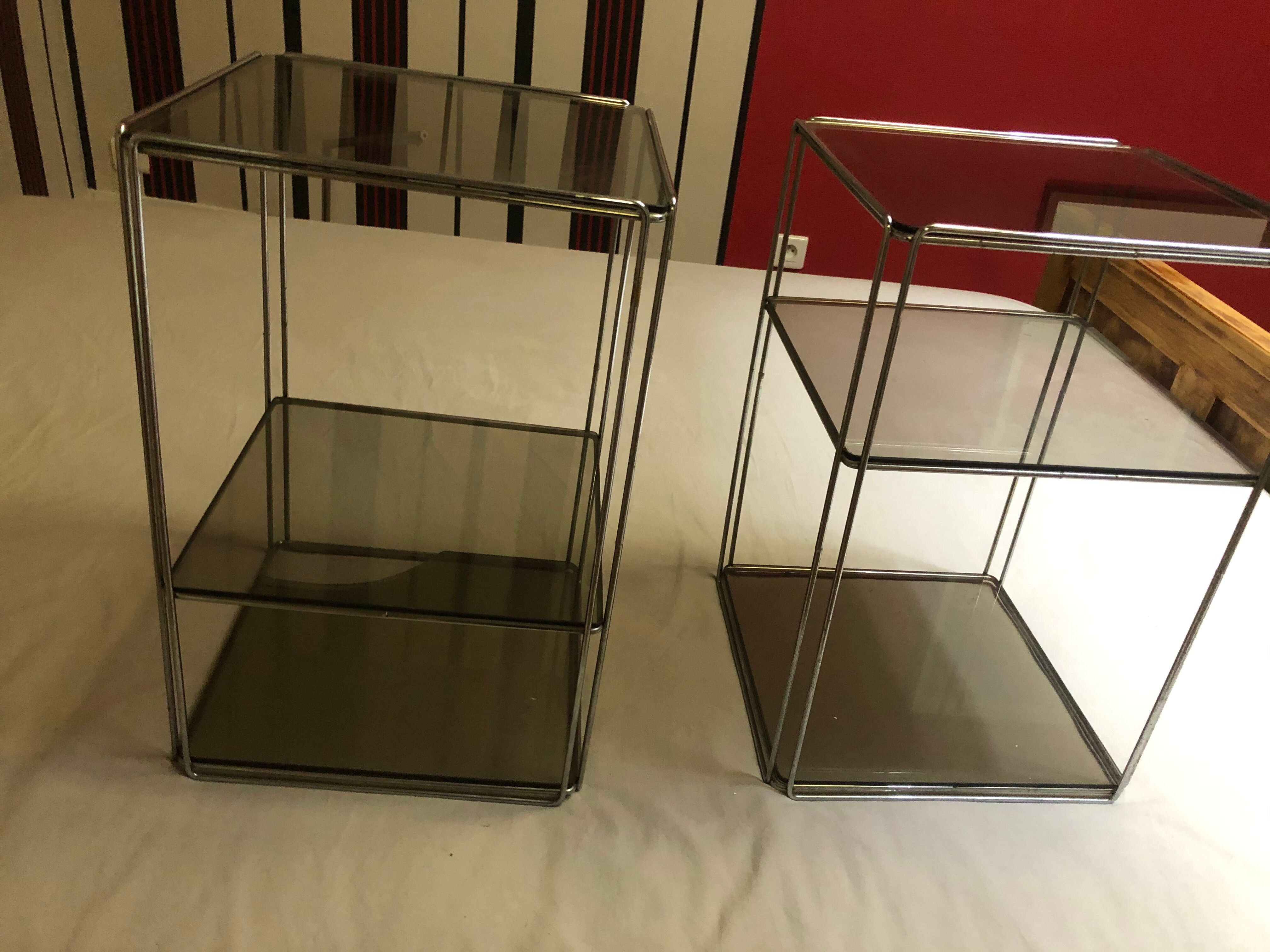 Pair of sofa corners by max sauze 60s