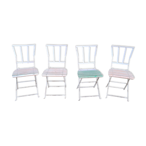 4 chaises de jardin