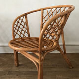 Rattan armchairs