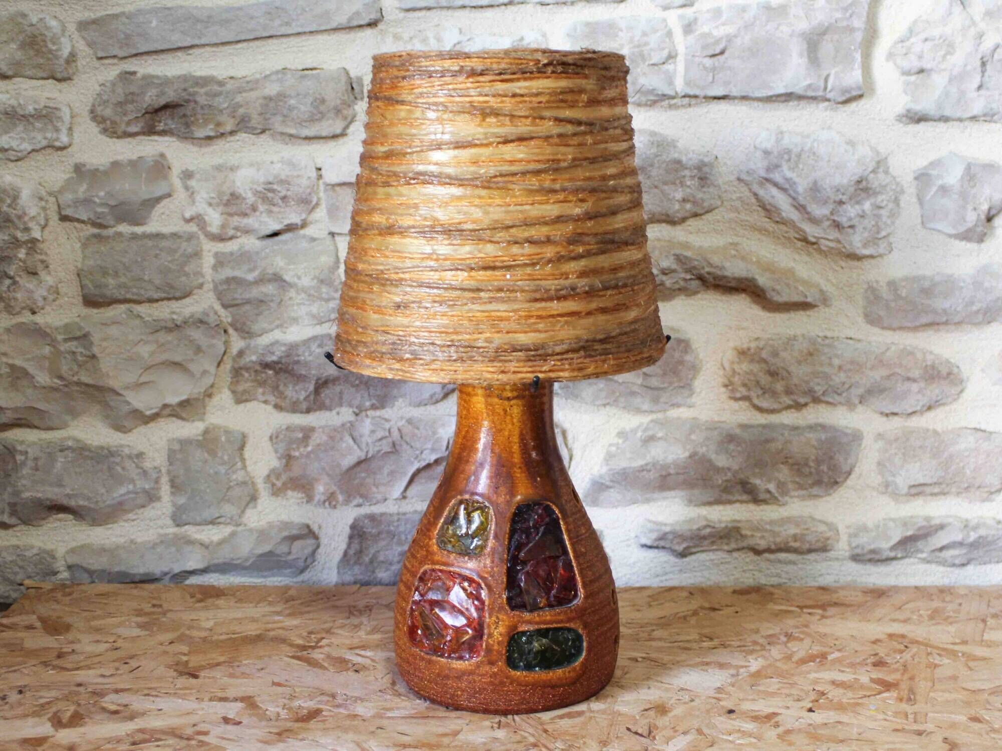 Ceramic and resin lamp - Accolay