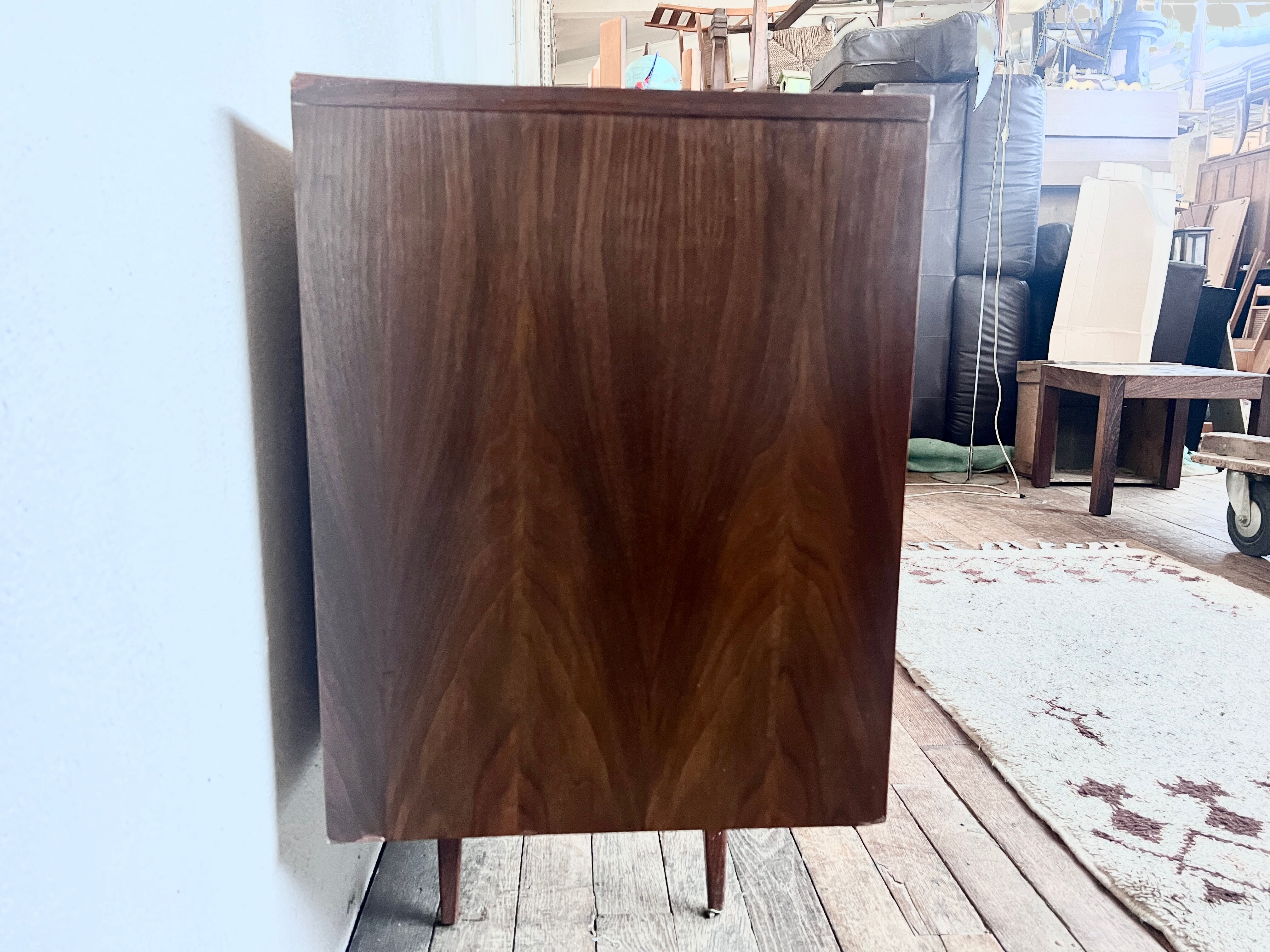 Vintage teak compass feet