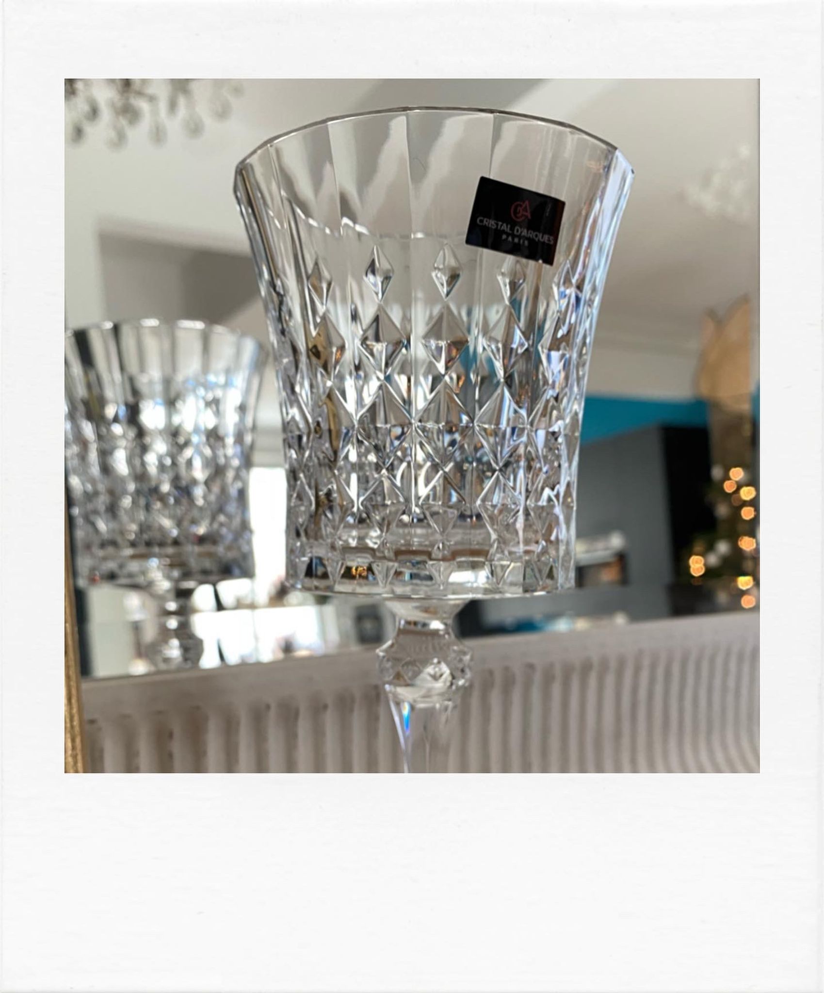 Ensemble 4 verres à vin en cristal