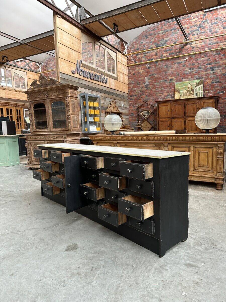 Workshop furniture from the early 20th century.