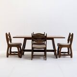 Dining Set by Guillerme & Chambron for “Votre Maison”